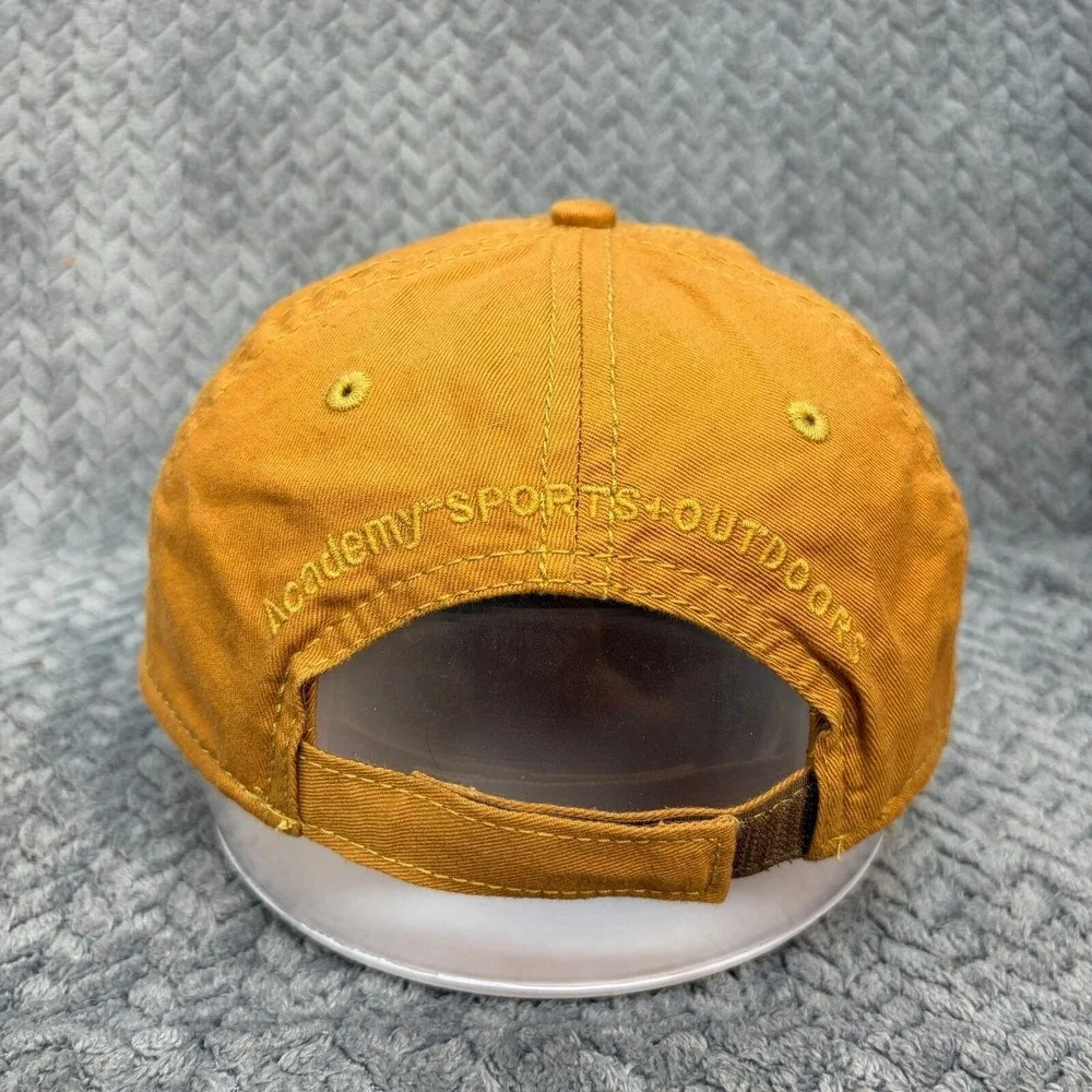Academy Sports Outdoors Mustard Yellow American Flag Embroidered Baseball Hat